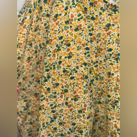 Wonderly Floral Button Down Shirt - Yellow and Green - Picture 5 of 7